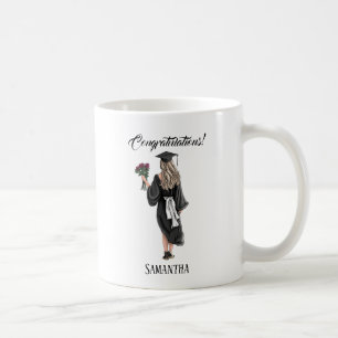 Personalised Watercolor Graduation (3) Coffee Mug