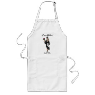 Personalised Watercolor Graduation (3) Long Apron