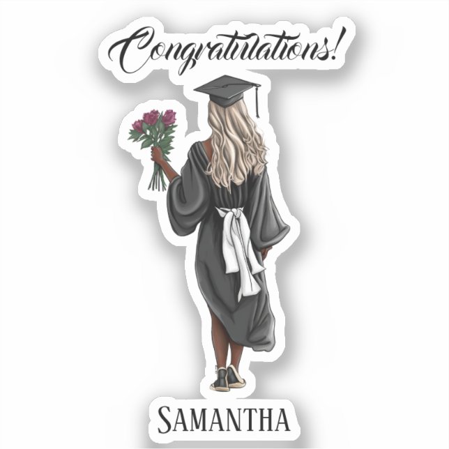 Personalised Watercolor Graduation (4) (Front)