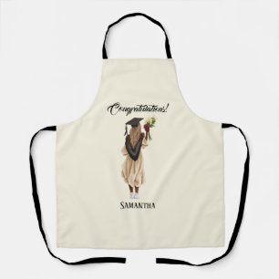 Personalised Watercolor Graduation (6) Apron