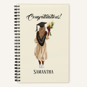 Personalised Watercolor Graduation (6) Notebook