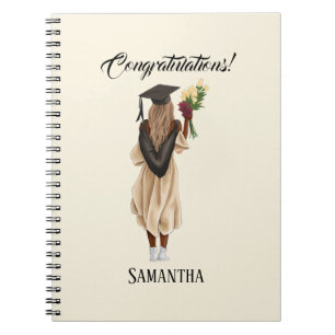 Personalised Watercolor Graduation (6) Notebook
