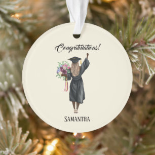 Personalised Watercolor Graduation (7) Ornament
