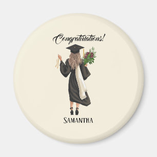 Personalised Watercolor Graduation (9) Magnet