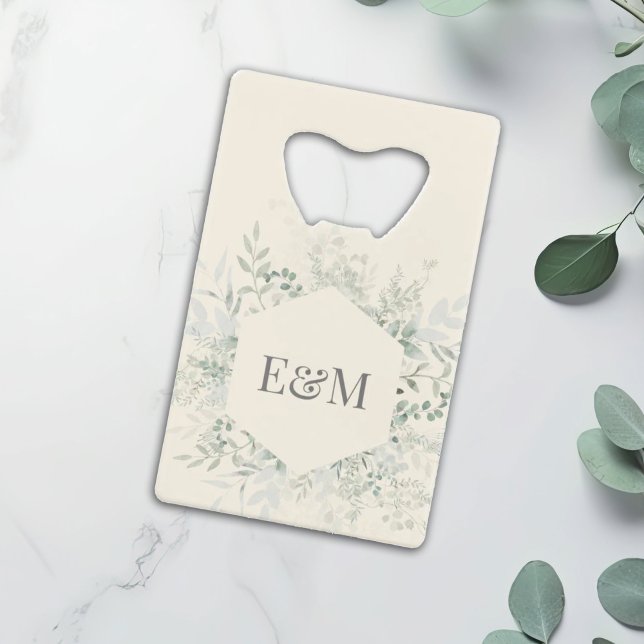 Personalised Watercolor Greenery Wedding Favour (Creator Uploaded)