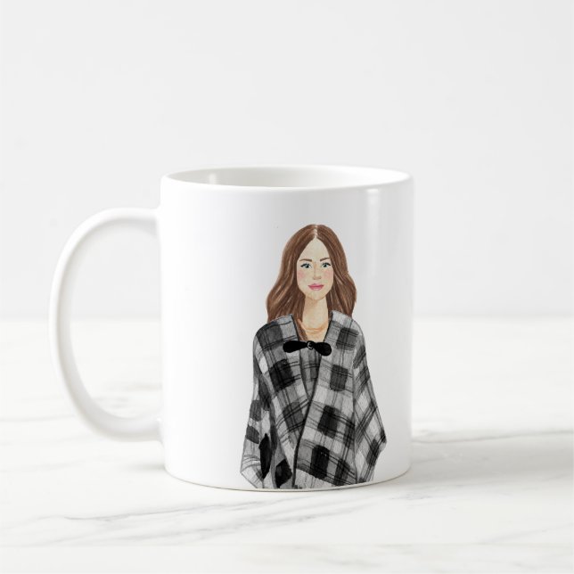Personalised Watercolor Image Mug (Left)