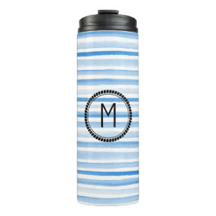 Personalised Watercolor Initial Travel Mug