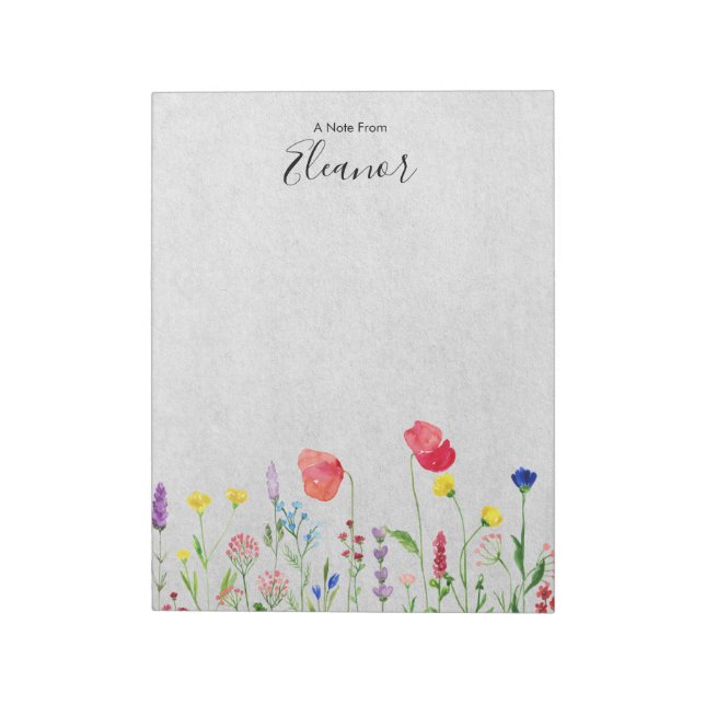 Personalised Watercolor  Notepad (Rotated)