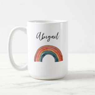 Personalised Watercolor Rainbow Mug