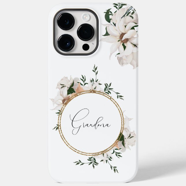 Personalised Watercolor Roses Elegance  Case-Mate iPhone Case (Back)