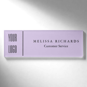 Personalised Watercolor Small Name Badge