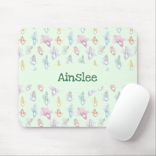 Personalised Watercolor Teeth Mouse Pad