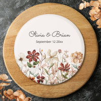 Personalised Watercolor Vintage Wildflower Meadow