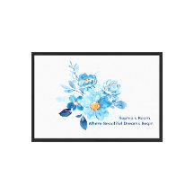 Personalised Watercolour Floral Wall Art,