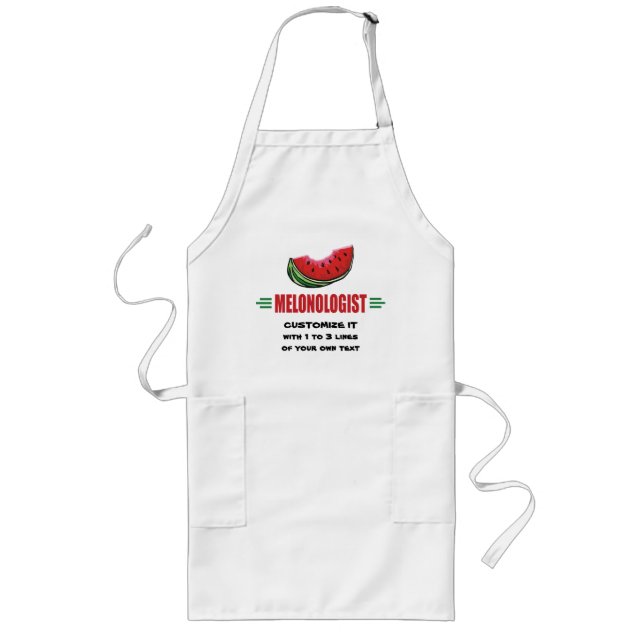 Personalised Watermelon Long Apron (Front)
