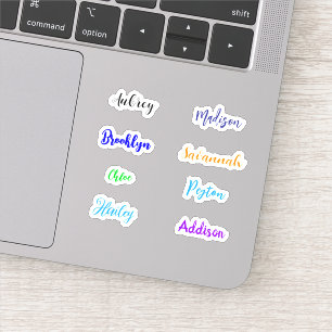 Personalised Waterproof Handwritten Script Names