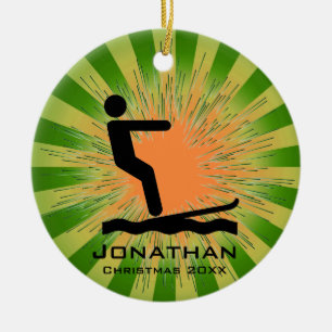 Personalised Waterskiing Ornament