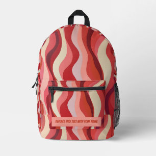 Personalised Wavy Stripe Backpack