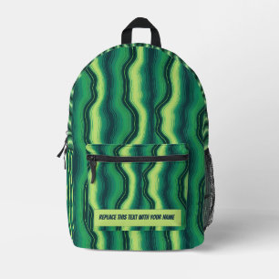 Personalised Wavy Stripe Backpack