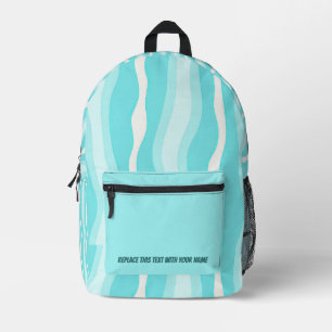 Personalised Wavy Stripe Backpack