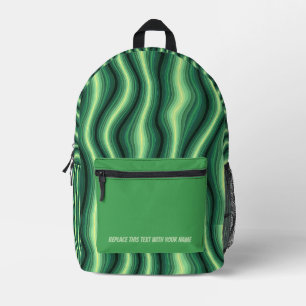 Personalised Wavy Stripe Backpack