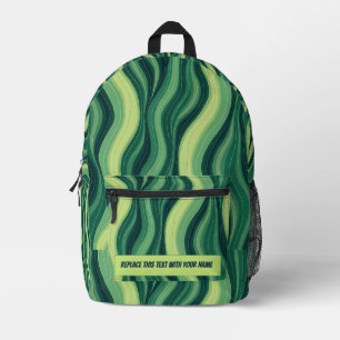 Personalised Wavy Stripe Backpack