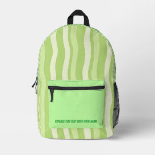 Personalised Wavy Stripe Backpack