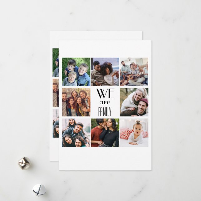 Personalised "We Are Family" Photo Template (Front/Back In Situ)