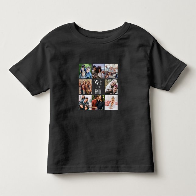 Personalised "We Are Family" Photo Template Toddler T-Shirt (Front)