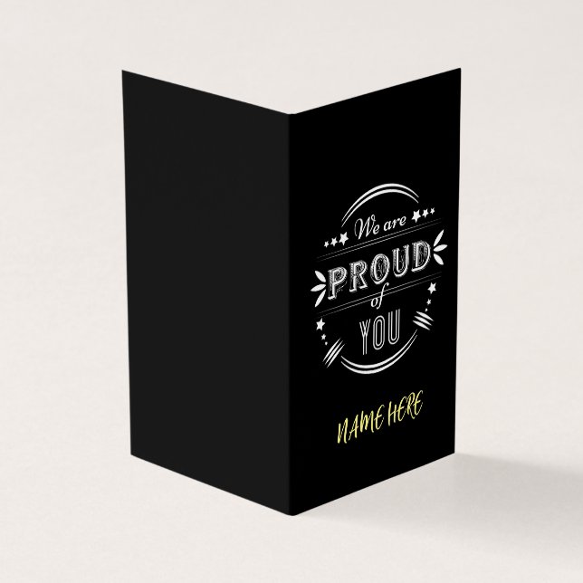 Personalised We are Proud of You  (Outside)