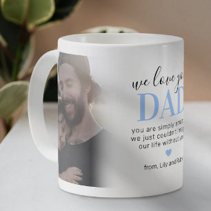 Personalised We Love You Dad Photo Coffee Mug