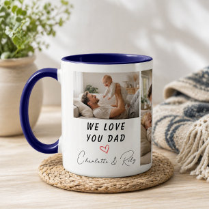 Personalised We Love You, Dad Photo   Father’s Mug