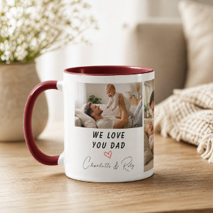 Personalised We Love You, Dad Photo   Father’s Mug