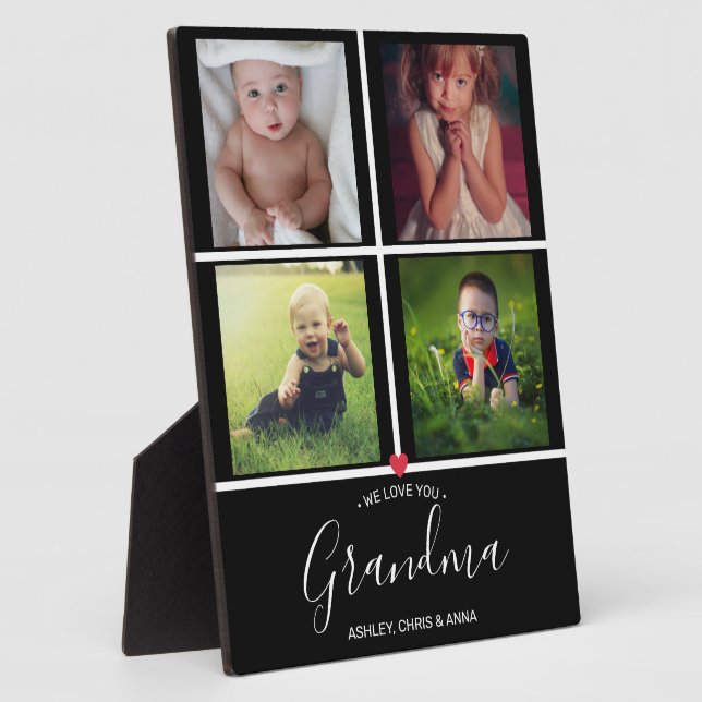 Personalised We Love You Nana Best Grandma Gift Plaque (Side)