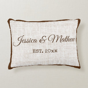 Personalised Wedding Anniversary Gift Decorative Cushion