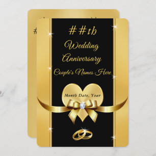 Personalised Wedding Anniversary Invitations
