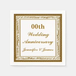 Personalised Wedding Anniversary Napkin