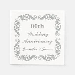 Personalised Wedding Anniversary Napkin