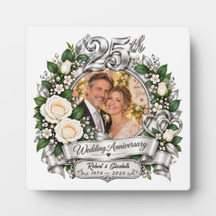 Personalised Wedding Anniversary Photo Keepsake Plaque