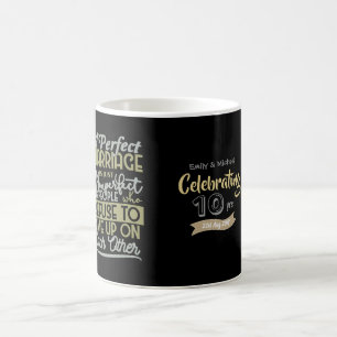 Personalised Wedding Anniversary QUOTE - ANY Yrs Coffee Mug