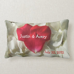 Personalised Wedding Anniversary Throw Pillow