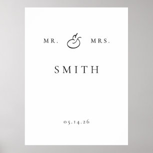 personalised wedding backdrop sign