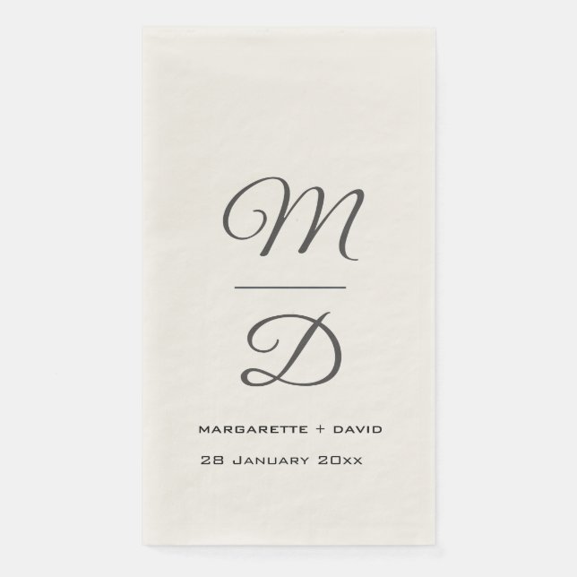 Personalised Wedding/Bridal Shower/Engagement  Napkin (Front)