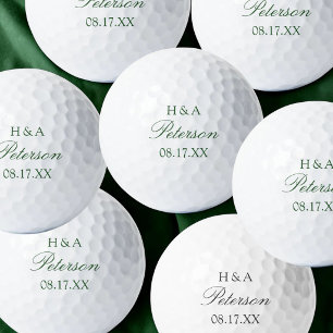 Personalised Wedding Bulk Favours Golf Balls