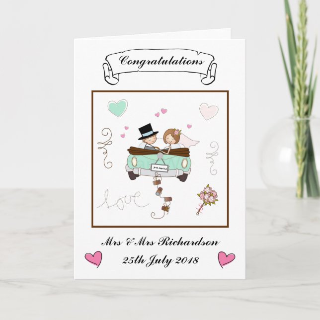 Personalised Wedding card (Front)