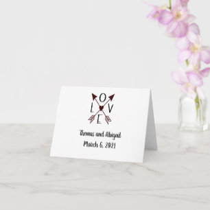 Personalised Wedding Cards with Names and Dates