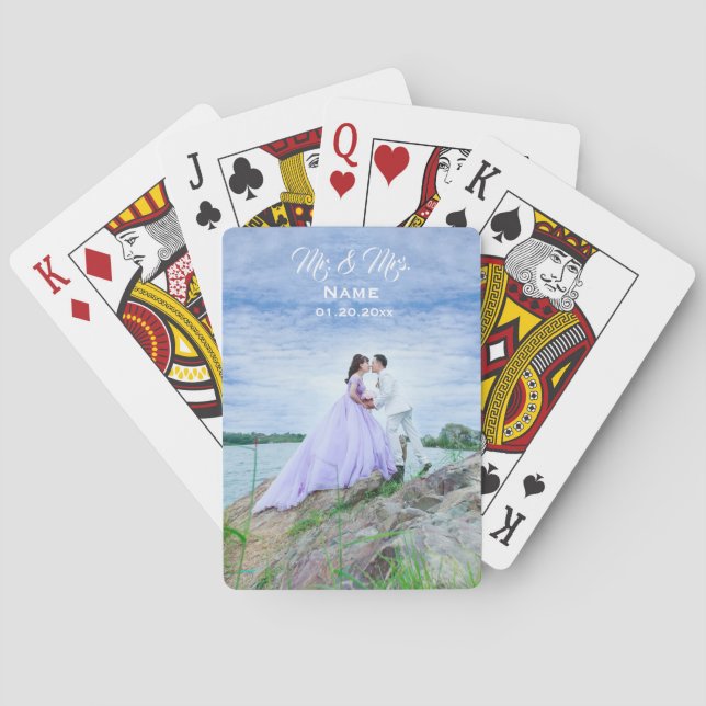 Personalised Wedding Classic Playing Cards (Back)
