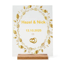 Personalised Wedding clyric sign 