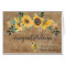 Personalised Wedding Congratulations Rustic Wood