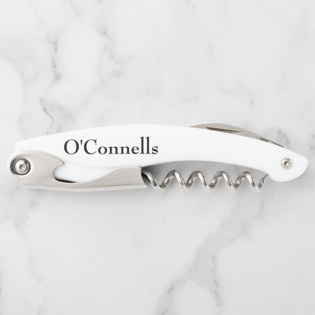 personalised wedding corkscrew (Front)